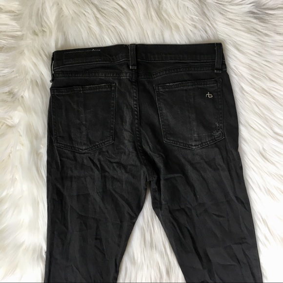 Distressed Rag & Bone Skinny Jeans - Picture 5 of 8